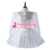 French Sissy Maid Clear Pvc Dress Lockable Uniform Cosplay Costume Tailor-Made[G2213]