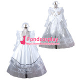 French Sissy Maid Clear Pvc Dress Lockable Uniform Cosplay Costume Tailor-Made[G2205]