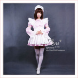 French Sexy Sissy Maid Cotton Dress Uniform Cosplay Costume Tailor-Made[CK811]