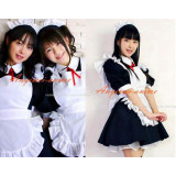 French Sexy Sissy Maid Dress Cotton Lockable Dress Maid Uniform Cosplay Costume Tailor-Made[CK1218]