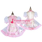 French Clear Pvc Sissy Maid Lockable Dress Tpu Uniform Tailor-Made[G1800]