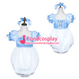 French Sissy Maid Satin Dress Lockable Uniform Cosplay Costume Tailor-Made[G3800]