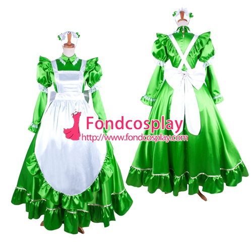 green maid dress