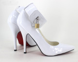 French Pleaser Seduce Crossdresser Lockable Sissy Maid High-heels 12CM