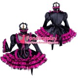 French Lockable Sissy Maid Satin-Organza Dress Uniform Cosplay Costume Tailor-Made[G1989]