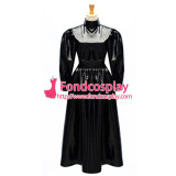 French Black Sissy Maid Fetish Pvc Dress Gothic Punk Uniform Cosplay Costume Tailor-Made[G054]