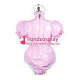 French Sissy Maid Pvc Dress Lockable Uniform Cosplay Costume Tailor-Made[G3779]