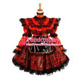 French Lockable Sissy Maid Dress Pvc Maid Uniform Cosplay Costume Tailor-Made[G1071]