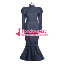 French Sissy maid Wool lockable dress Uniform cosplay costume Tailor-made[G3934]