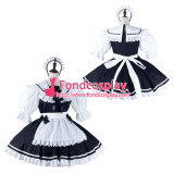 French Sissy Maid cotton Dress Lockable Uniform Cosplay Costume Tailor-Made[G2214]