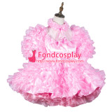French Sissy Maid Satin Dress Lockable Uniform Cosplay Costume Tailor-Made[G3784]