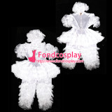 French Adult Sissy Baby Satin Romper Suit Lockable Uniform Costume[G2400]