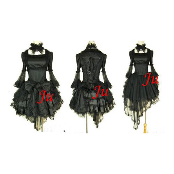 French Sissy Maid Gothic Lolita Punk Fashion Dress Cosplay Costume Tailor-Made[CK730]