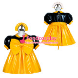 French Sissy Maid Pvc Dress Lockable Uniform Cosplay Costume Tailor-Made[G3757]