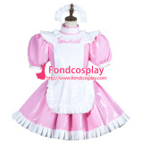 French Sissy Maid Pvc Dress Lockable Uniform Cosplay Costume Tailor-Made[G3774]