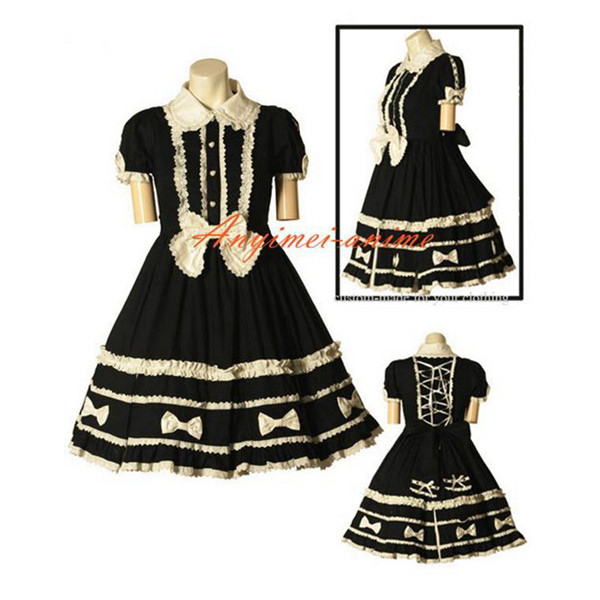 French Sissy Maid Gothic Lolita Punk Fashion Dress Cosplay Costume Tailor-Made[CK1123]