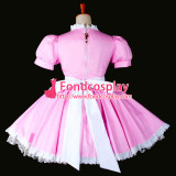 French Sexy Sissy Maid Dress Lockable Uniform Pink Cotton Dress Cosplay Costume Custom-Made[G770]