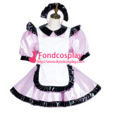 French Sissy Maid Pvc Dress Lockable Uniform Cosplay Costume Tailor-Made[G3778]