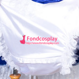 French Sissy Maid Satin Dress Lockable Uniform Cosplay Costume Tailor-Made[G3776]