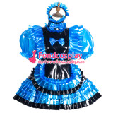 French Sissy Maid Pvc Dress Lockable Uniform Cosplay Costume Tailor-Made[G3770]
