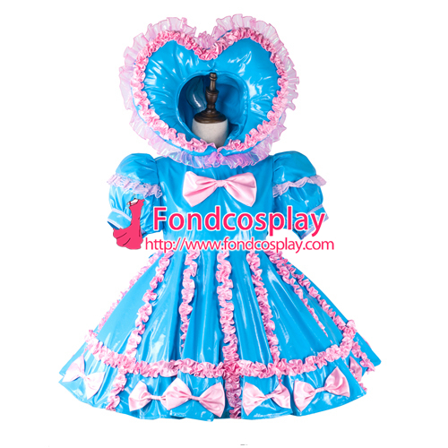 baby blue pvc dress