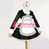 French Sissy Maid Dress Lockable Satin French Maid Uniform Dress Cosplay Costume Custom-Made[G099]