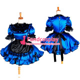 French Sissy Maid Dress Lockable Satin Dress Maid Uniform Tailor-Made[G1267]