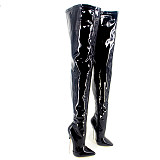 French Pleaser Seduce Crossdresser Sissy Maid Thigh High Boots 18CM