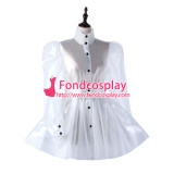 French Sissy Maid Clear Pvc Dress Lockable Uniform Cosplay Costume Tailor-Made[G2213]
