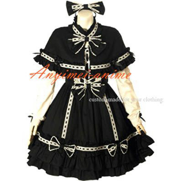 French Sissy Maid Gothic Lolita Punk Fashion Dress Cosplay Costume Tailor-Made[CK1049]