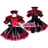 French Lockable Sissy Maid Pvc Dress Uniform Cosplay Costume Tailor-Made[G1744]