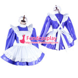 French Sissy Maid Pvc Dress Lockable Uniform Cosplay Costume Tailor-Made[G2049]
