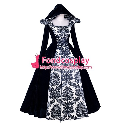 Victorian Rococo Gown Ball Dress Gothic Velvet Costume Tailor-Made[G1773]