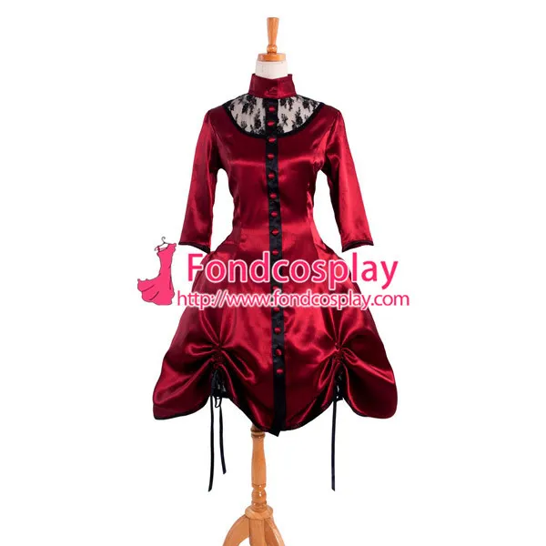Victorian Rococo Medieval Gown Ball Dress Gothic Satin Cosplay Costume Tailor-Made[G914]