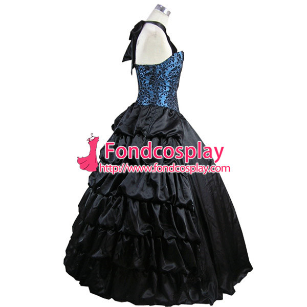 Gothic Lolita Punk Medieval Gown Ball Long Evening Dress Jacket Tailor-Made[CK1395]