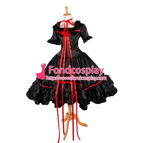 Satin Gothic Chii Dress Cosplay Costume Tailor-Made[G1629]