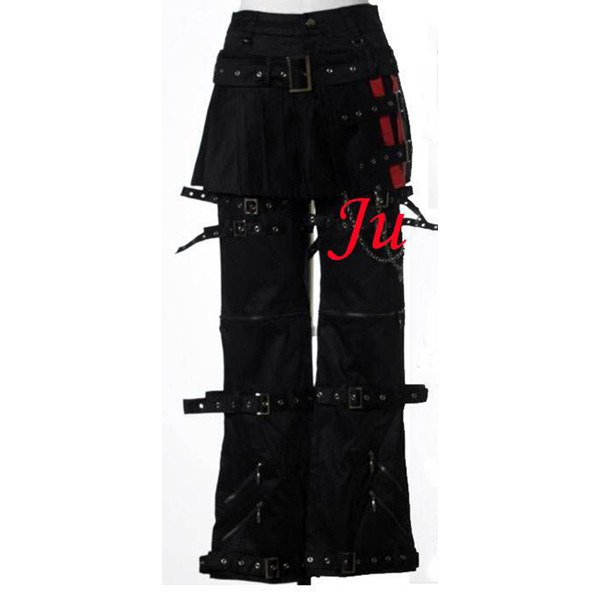 Gothic Tripp Punk Fashion Skirt Pants Trousers Cosplay Costume Custom-Made[CK887]