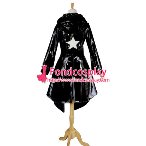 Black Rock Shooter Black Pvc Dress Cosplay Costume Tailor-Made[G724]