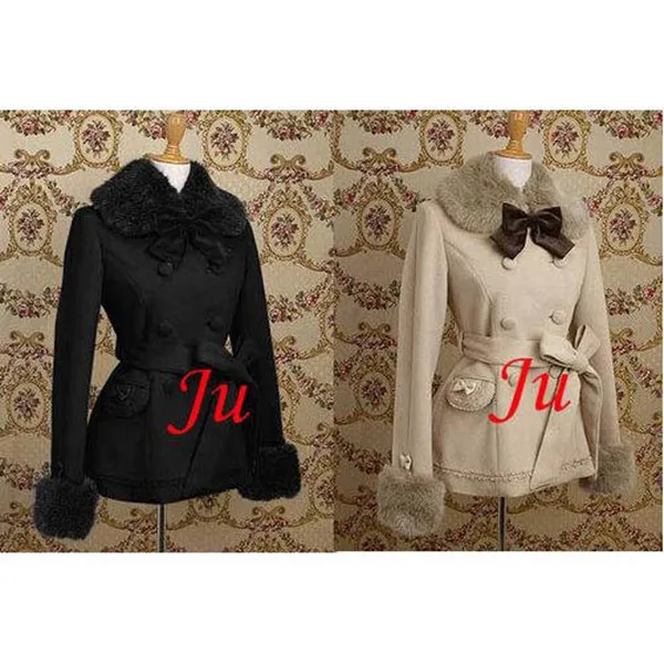Gothic Lolita Punk Wool Coat Jacket Dress Cosplay Costume Tailor-Made[CK513]
