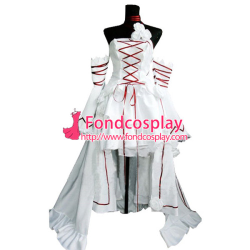 Gothic Lolita Punk White Gown Ball Long Dress Evening Dress Tailor-Made[CK1436]