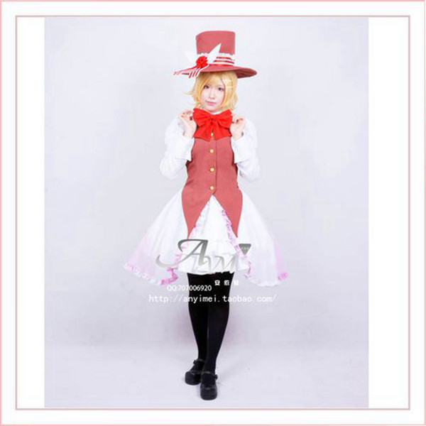 Vocaloid 2 Kagamine Rin Dress Cosplay Costume Tailor-Made[G716]