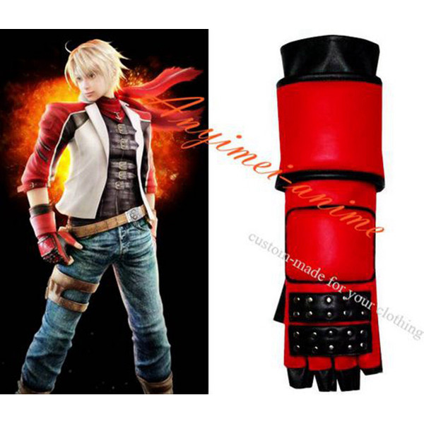 Tekken 6 Leo Jacket Coat Glove Game Cosplay Costume Custom-Made[G557]