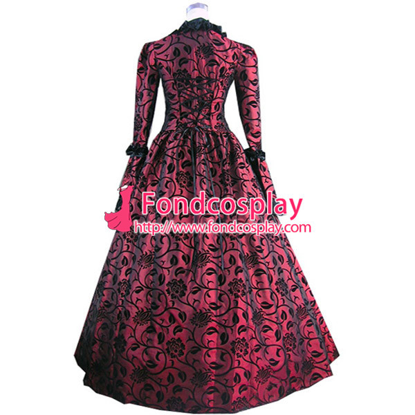 Gothic Lolita Punk Medieval Gown Figure Ball Long Evening Dress Jacket Tailor-Made[CK1366]