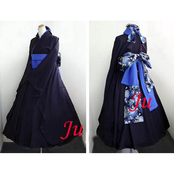Japan Kimono Gothic Lolita Punk Fashion Dress Cosplay Costume Tailor-Made[CK812]