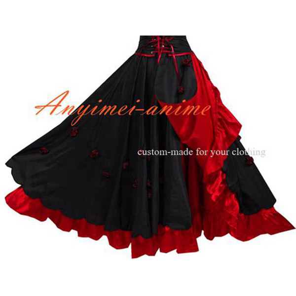 O Skirt The Story Of O Tafetta Satin Dress Cosplay Costume Tailor-Made[G424]