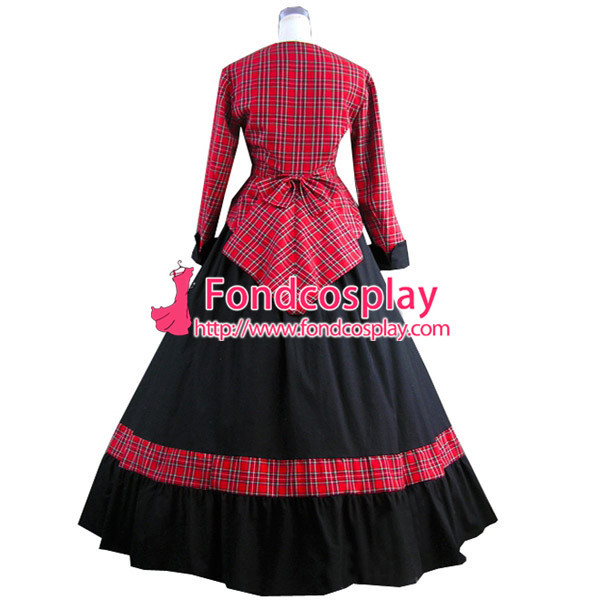 Gothic Lolita Punk Medieval Gown Figure Ball Long Evening Dress Jacket Tailor-Made[CK1370]