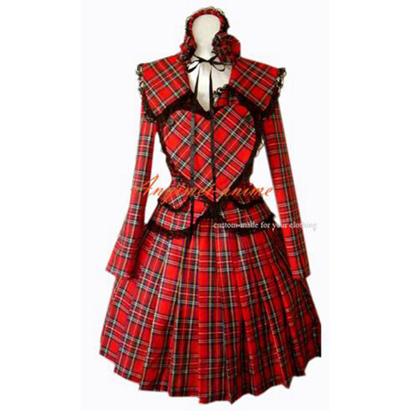 Gothic Lolita Punk Fashion Outfit Dress Cosplay Costume Tailor-Made[CK919]