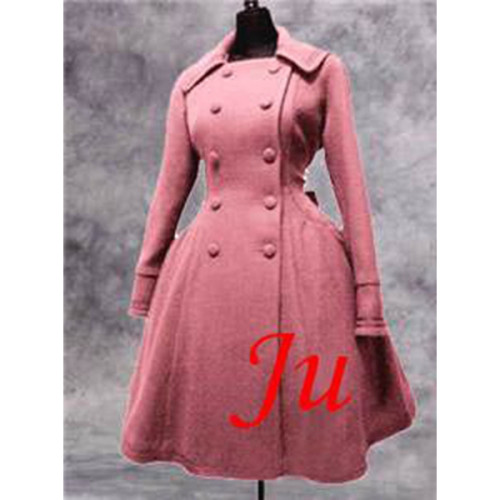 Gothic Lolita Punk Wool Coat Dress Cosplay Costume Tailor-Made[CK565]