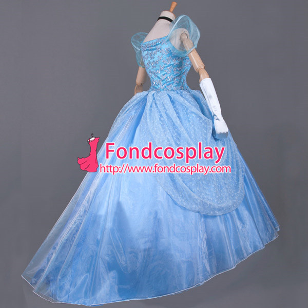 Princess Cinderella Dress Movie Cosplay Costume Custom-Made[G822]