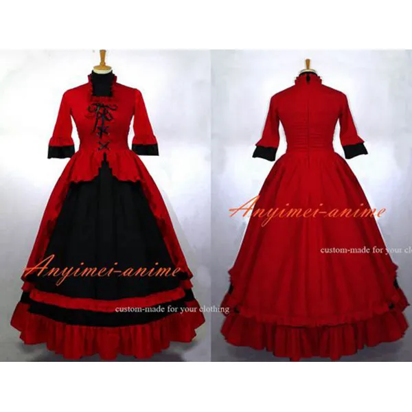 Victoria Rococo Medieval Gown Gothic Lolita Punk Ball Dress Cosplay Costume Custom-Made[G635]